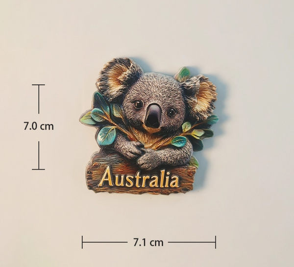 Australia Creative Koala Decorative Travel Souvenir Fashion 3D Home Collectible Magnetic Refrigerator Magnet Gift