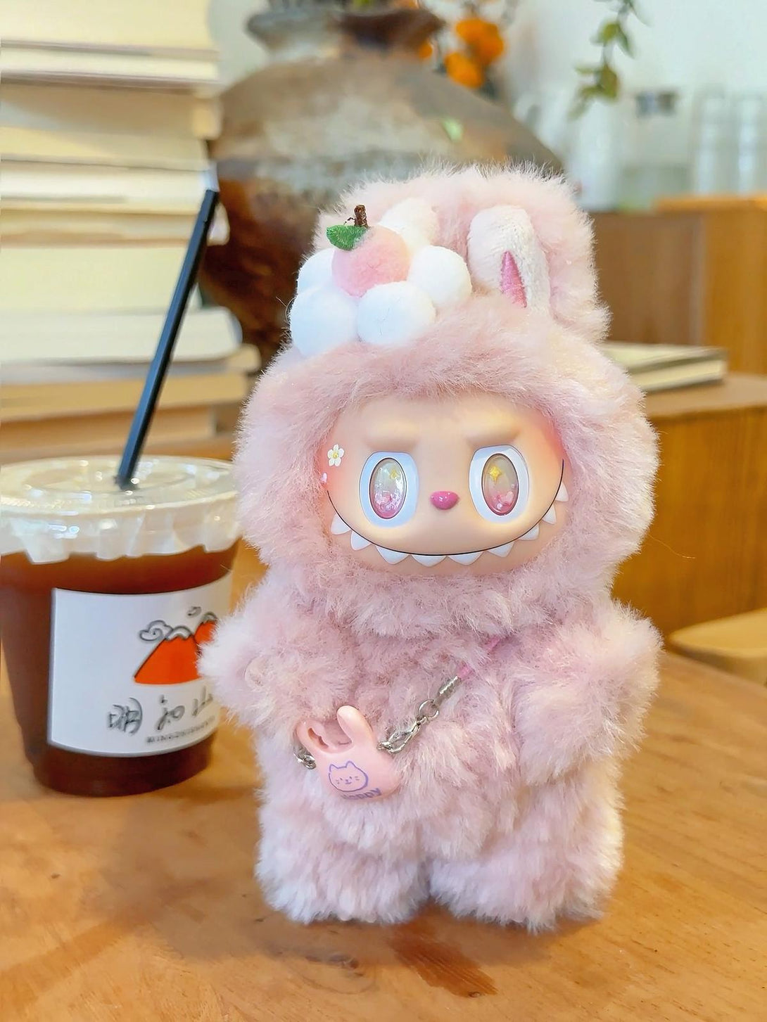 Spring Blossom Labubu – Handmade Pink Bunny Plush – Sydney Labubu