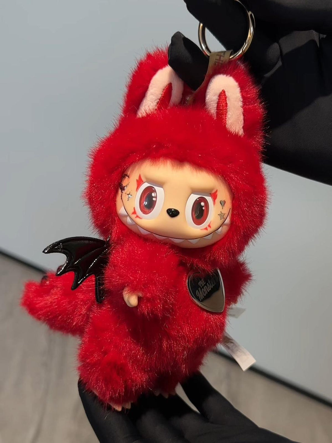 Handmade Labubu – Red Devil Plush Doll – Sydney Labubu