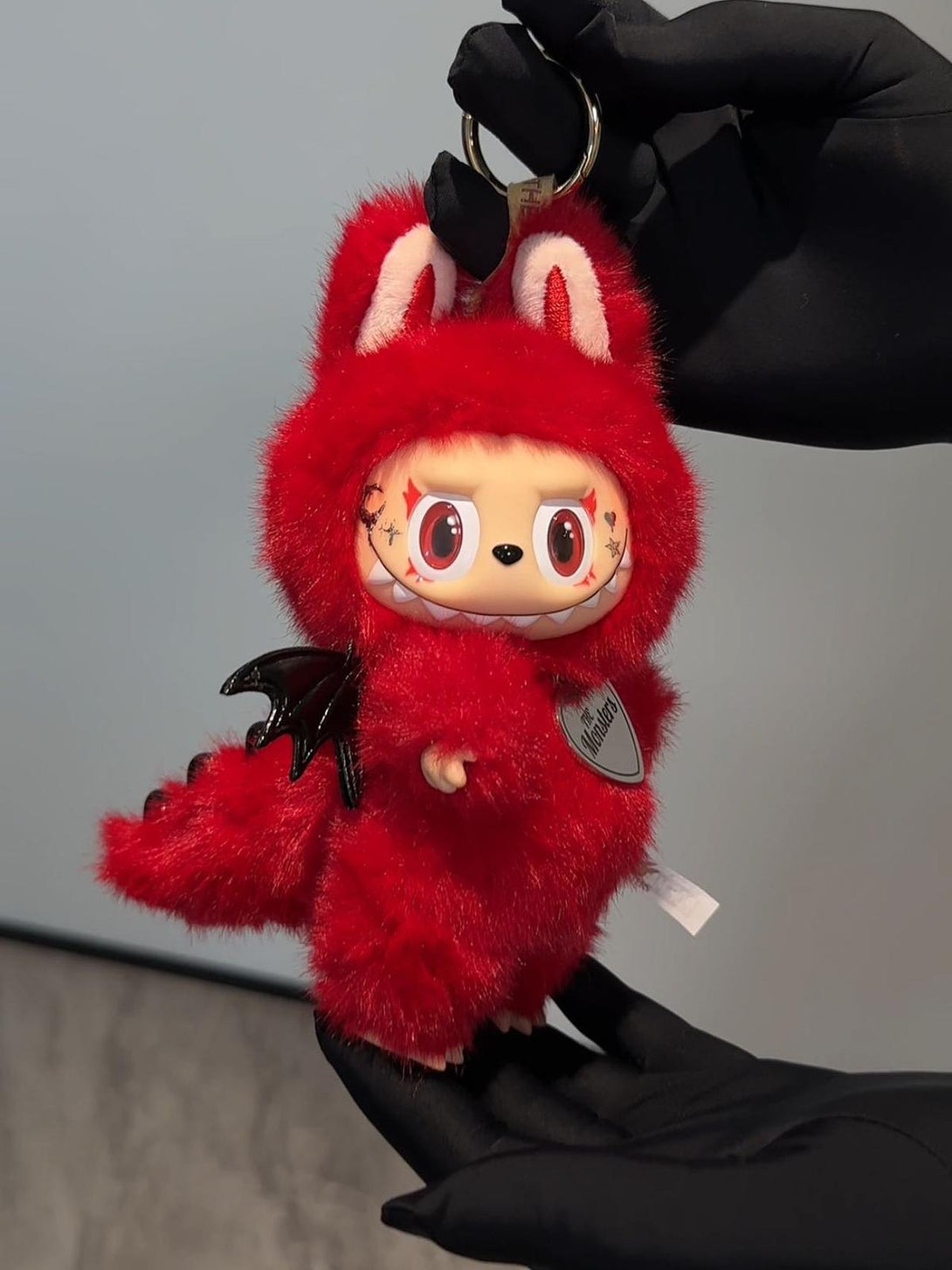 Handmade Labubu – Red Devil Plush Doll – Sydney Labubu