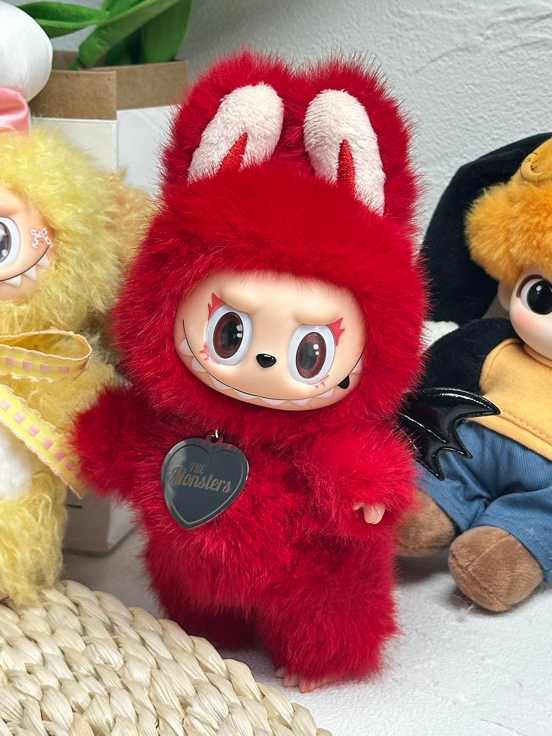 Handmade Labubu – Red Devil Plush Doll – Sydney Labubu
