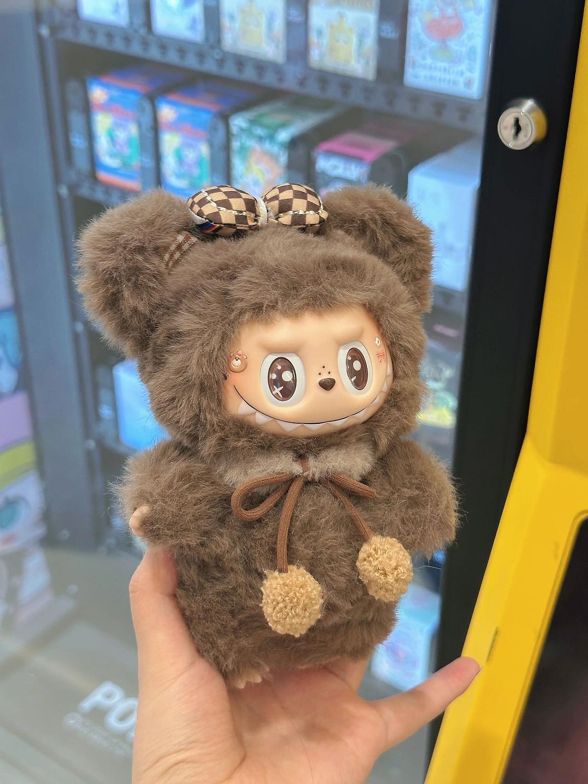 Brown Teddy labubu – Handmade Plush Doll – Sydney Labubu