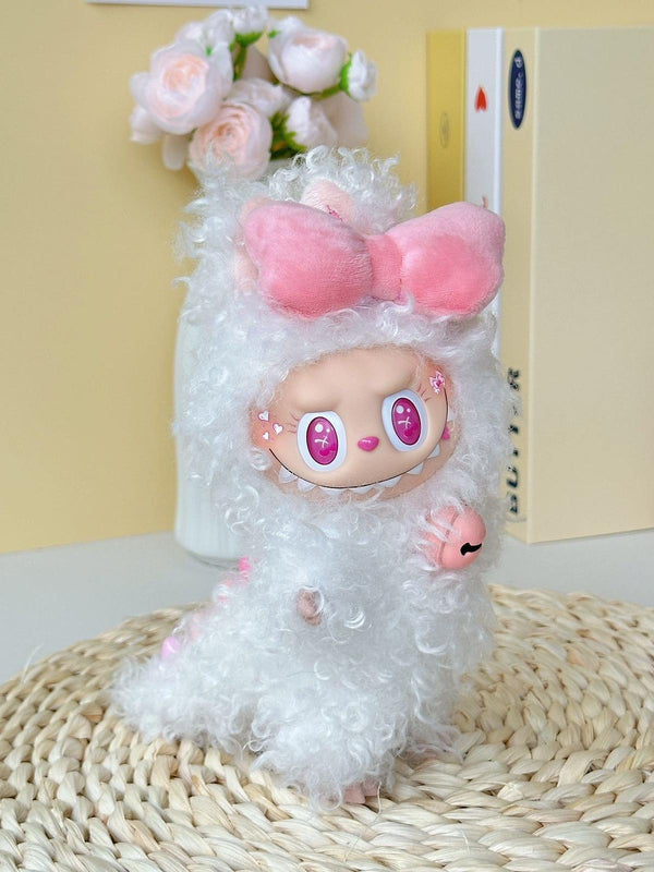 Curly Sweetheart Labubu – Handmade Plush Doll