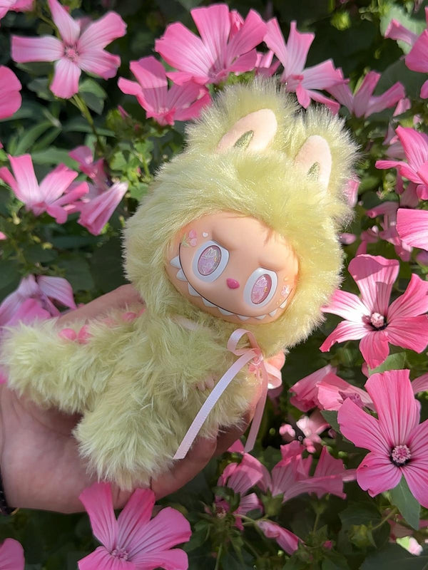 Sunny Blossom Labubu – Handmade Plush Doll