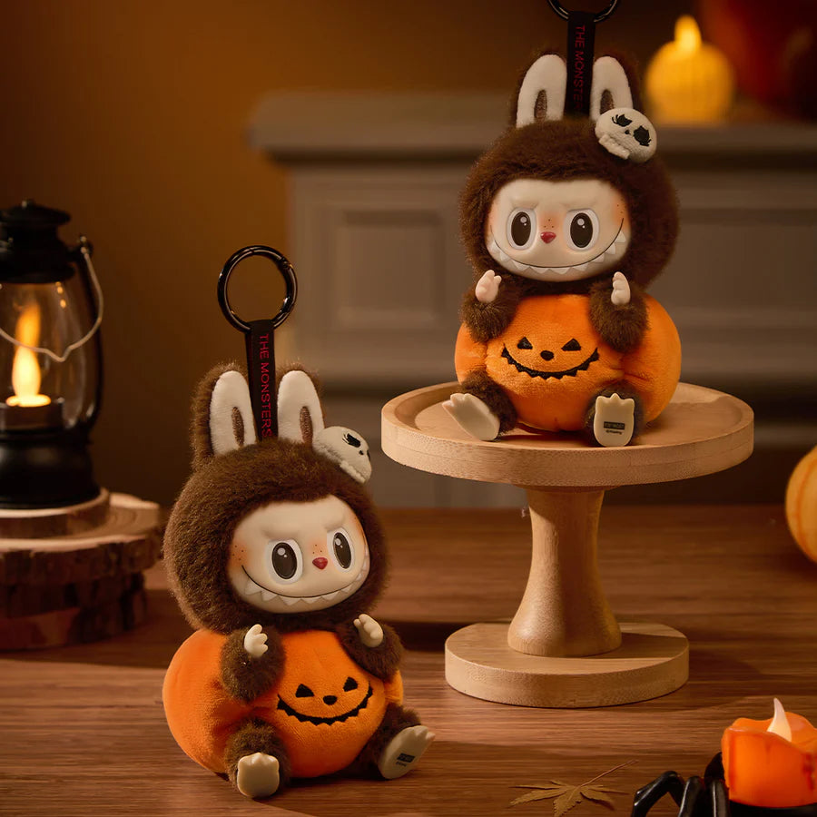 Happy Halloween Party Series-Sitting Pumpkin Vinyl Plush Pendant