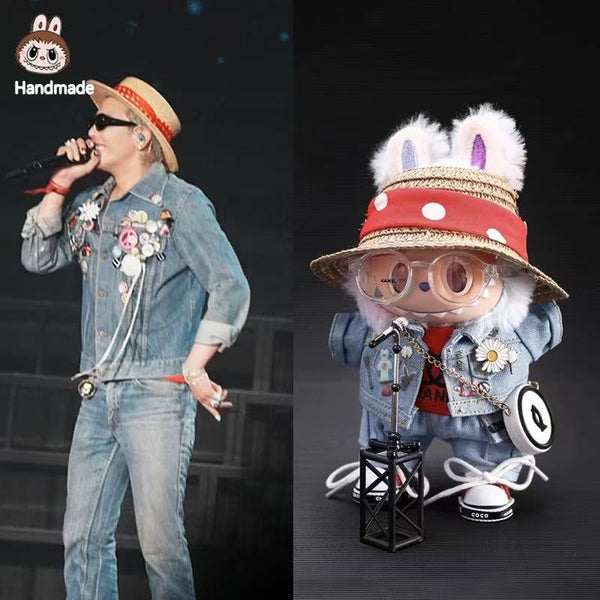 G-Dragon inspired Labubu fashion outfit