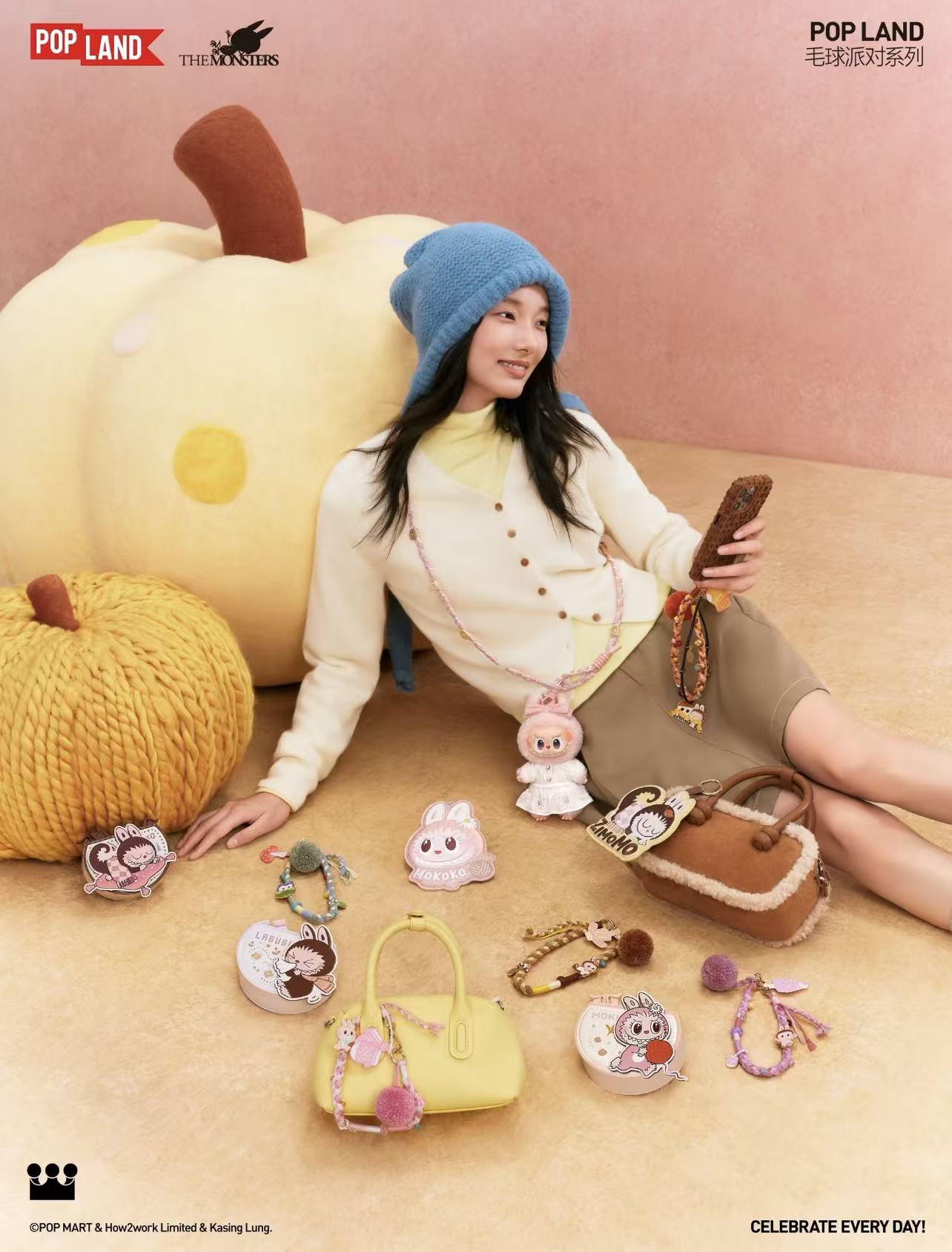 The Monster Labubu Fall Into Sweaters Series-Mokoko Vinyl Plush