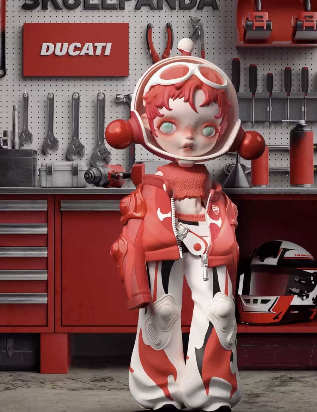 Skullpanda × DUCATI 1/6 Action Figure – Sydney Labubu