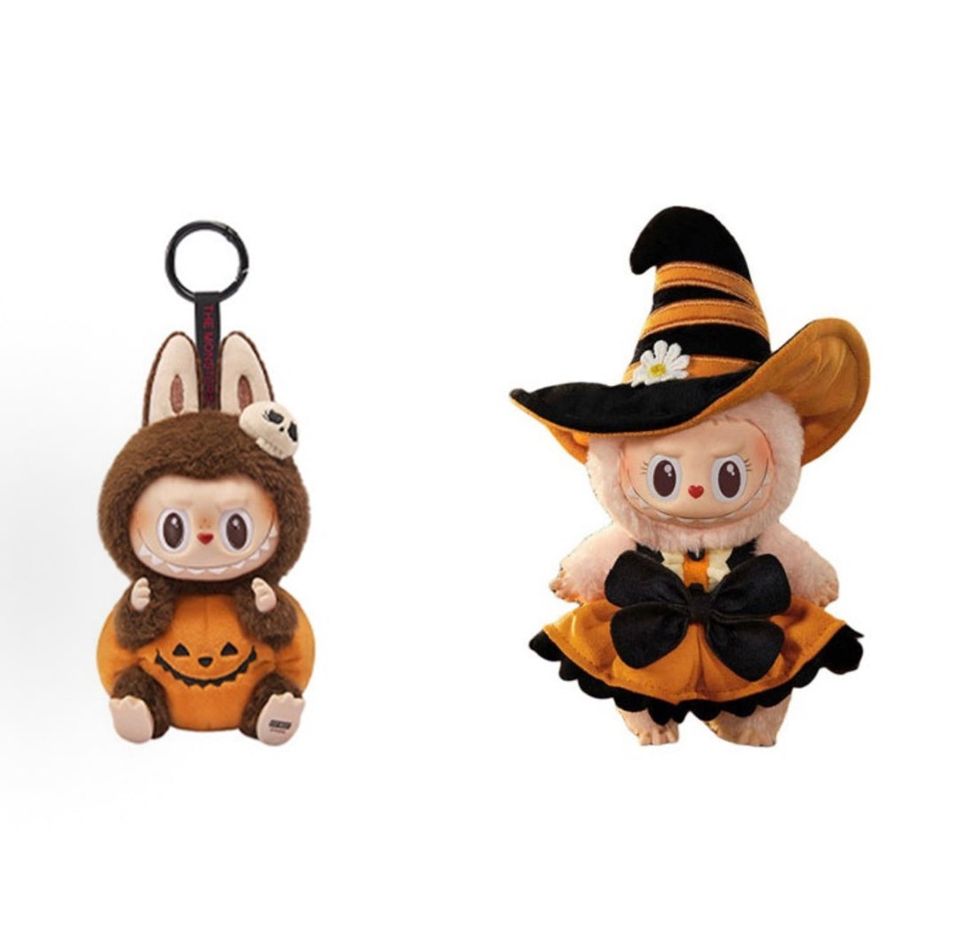 Hallowee Magic of Pumpkin Vinyl Plush Mokoko + LABUBU Happy Halloween ...