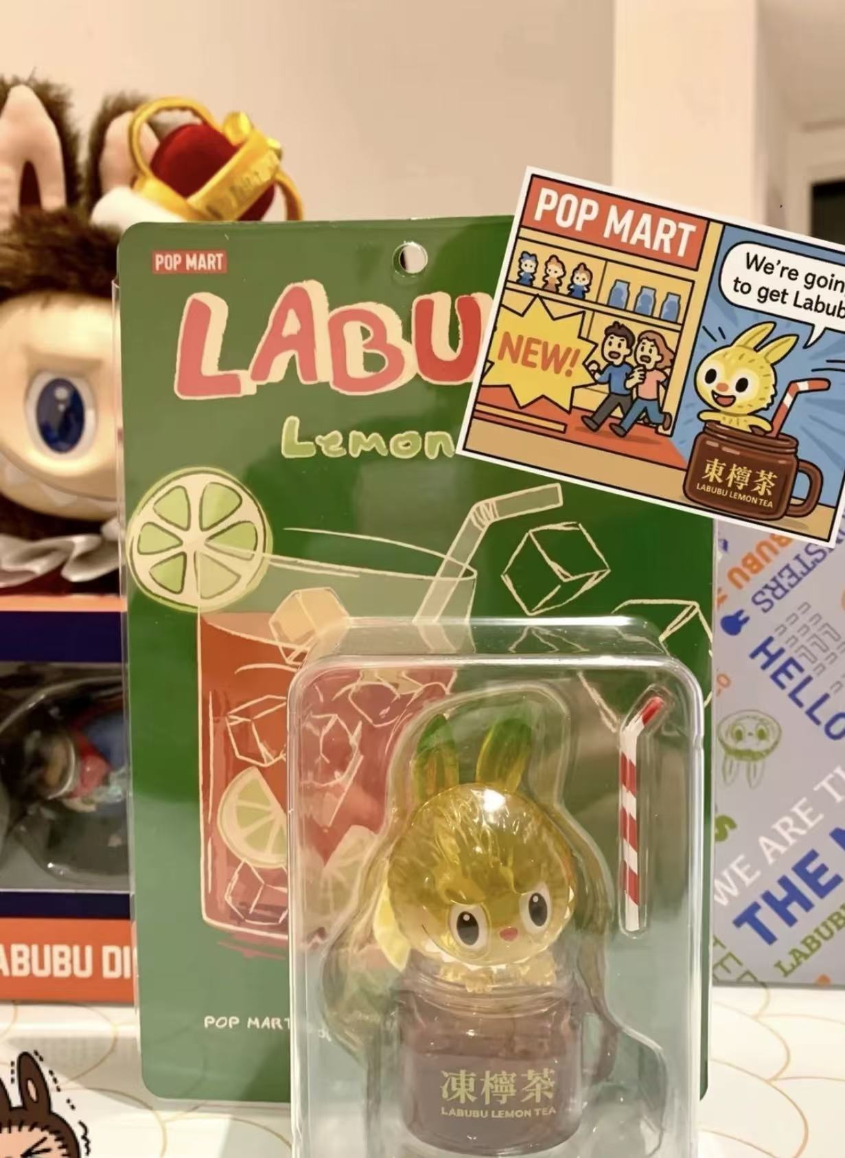 The Monsters Labubu Lemon Tea Figurine – Sydney Labubu